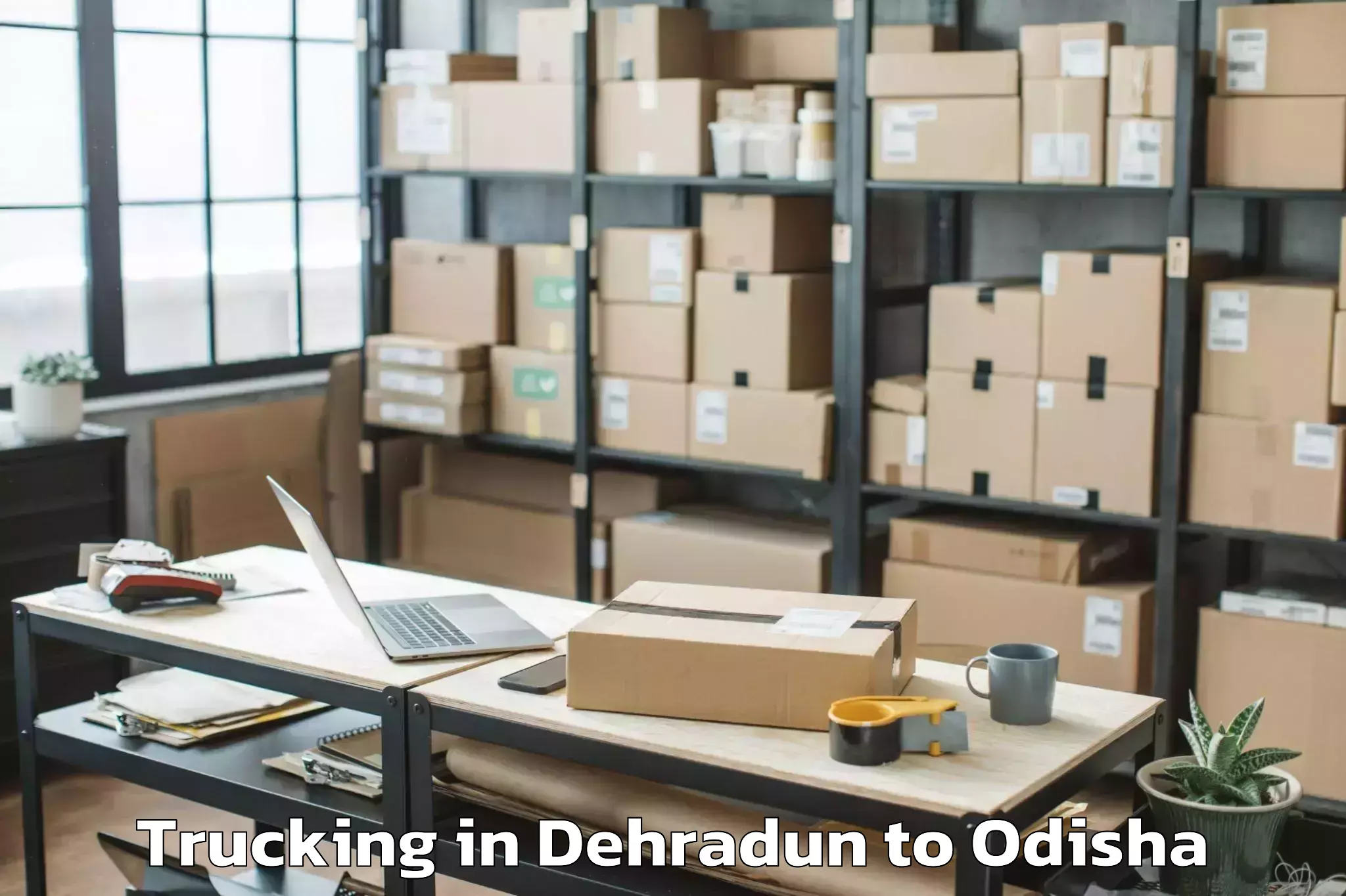 Hassle-Free Dehradun to Odagaon Trucking